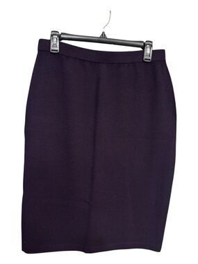 NWOT St John Collection Classic Women's Aubergine Purple Pencil Skirt Sz 14